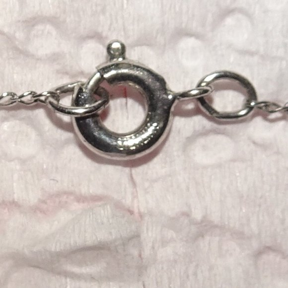 Vtg. 925 SS Amber Man In Moon Pendant Necklace - Picture 6 of 8